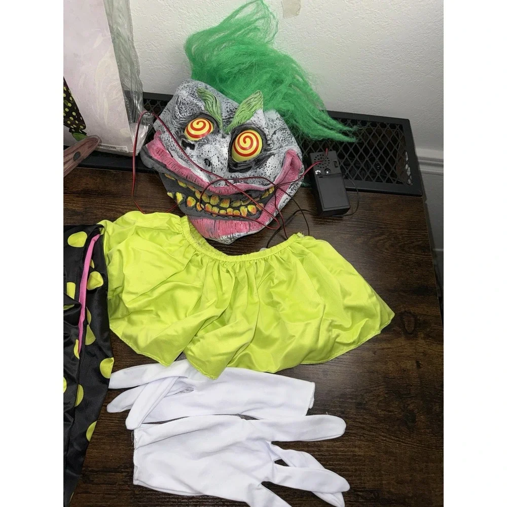 Wacky Mole Clown Costume Adult Medium 36-38 Spirit‎ Light Up Mask Halloween - Picture 2 of 11